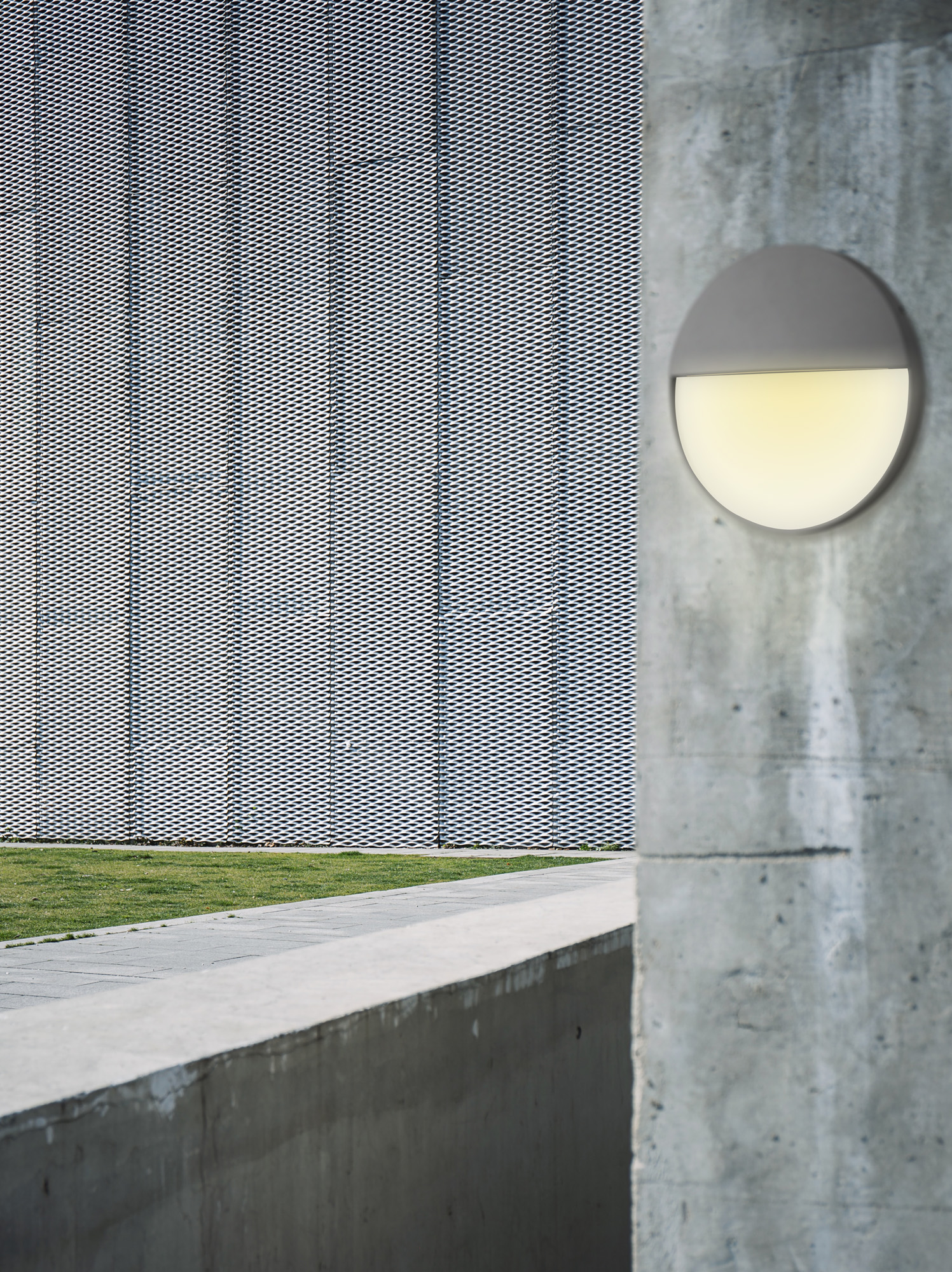 Baker Exterior Lights Mantra Fusion Flush Wall Lights
